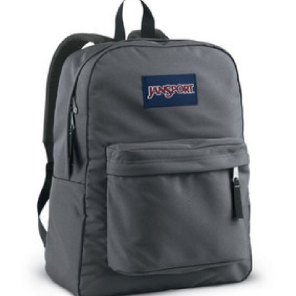 NWT JanSport Superbreak Forge Grey Backpack